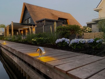 2x steigerlamp slm150   steigerverlichting   warm wit ww warmwit   rvs lamp vlonder