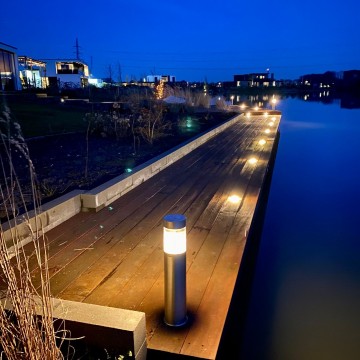 4k steigerverlichting   steigerlamp 7   opbouwspotjes 4 zijden   warm wit   tuin vlonder en terras verlichting