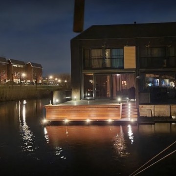 5x opbouwspot set compleet en inbouwspotjes in trap   rosmalen