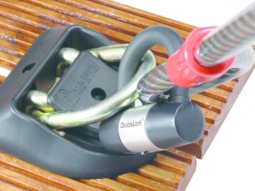 Abus slotoog voor boten steiger kade   bootslot zwart  muuranker   wandanker   abus wba100 granit art4