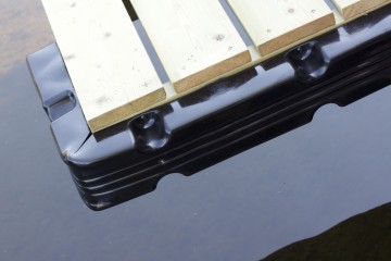 Blokfender   hoek   steiger   zwart 2