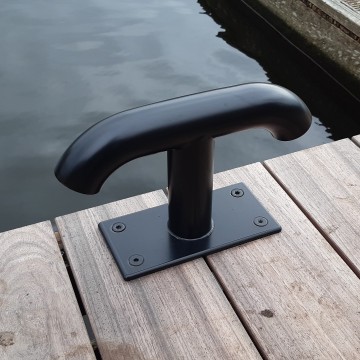 Bolderlamp slm350   zwart   steiger   lamp   steigerverlichting   vlonder   verlichting   zwart armatuur rvs