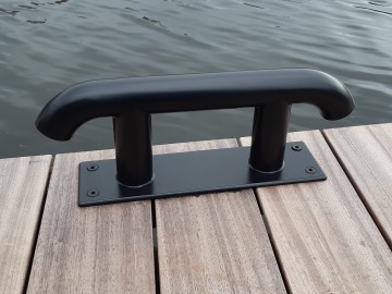 Bolderlamp slm550   zwart   steiger   lamp   steigerverlichting   vlonder   verlichting   zwart armatuur rvs