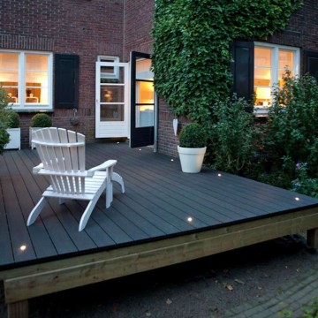 Inbouwspots   verlichting vlonder terras
