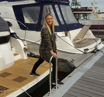 Instapsteun steiger handrail rvs316 kadebeugel