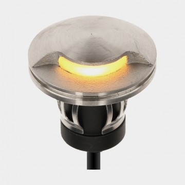 Opbouwspot 1 rvs   vlonder   warmwit   ip67   316   nautic led   step light   12vdc 1