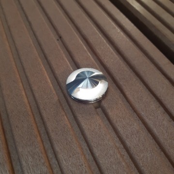 Opbouwspot 2 rvs   vlonder   warmwit   ip67   316   nautic led   step light   12vdc 2