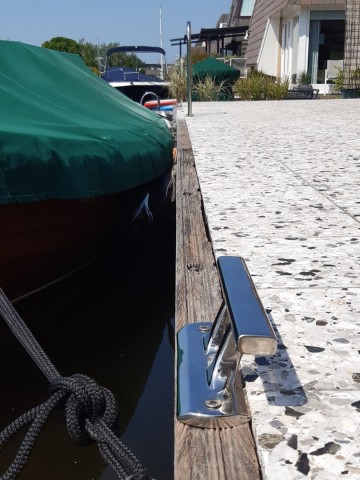 Rvs 316 bolder   bolder schuin   gepolijst   cleat   kikker