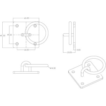 Rvs316 afmeerring   stainless steel   steigerring   maattekening