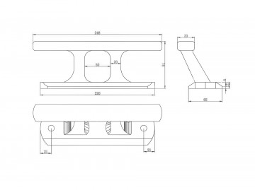 Rvs316dubbelebolderschuinelandvastkikkermaaattekening