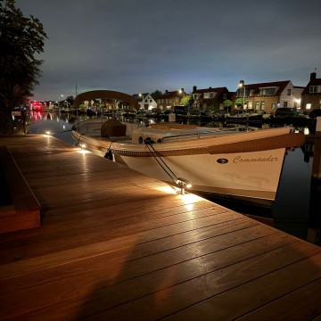 Slm350   rvs steigerlamp   bolder verlichting   sloep aanlegsteiger vlonder ringvaart 4 lampen