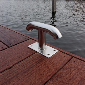 Slm350   rvs316 steigerlamp   bolder verlichting   steiger hardhout aanlegsteiger vlonder ringvaart terraslamp