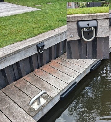Steiger slotoog   slotplaat   boot slot kade