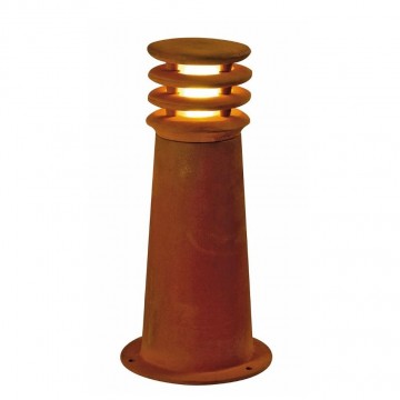 Steigerlamp 11   roestig staal   padverlichting   led   40cm   slv   vuurtoren   1xe27