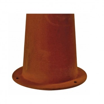 Steigerlamp 11   roestig staal   voet   padverlichting   led   40cm   slv   vuurtoren   1xe27