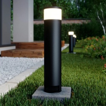 Steigerlamp 2   aluminium grafiet   met 2 stopcontacten   tuinlamp   tuinverlichting   luxe tuin verlichting