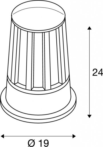 Steigerlamp 4   antraciet aluminium   maattekening