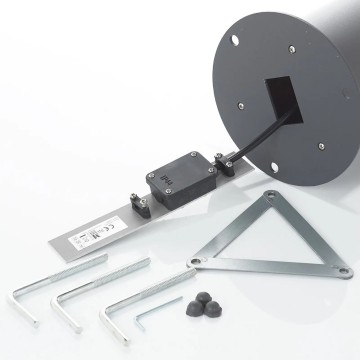 Steigerlamp 5   antraciet aluminium   montage