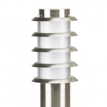 Steigerlamp 6  rvs   venster met lamellen   tuin verlichting led   tuinlamp   padverlichting   vlonderlamp