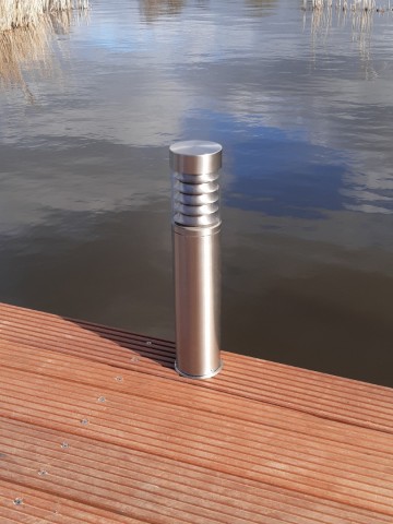 Steigerlamp 7   rvs   steiger verlichting   vlonder buitenlamp   vloerlamp   terras lamp