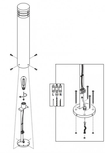 Steigerlamp 8   rvs   montage handleiding 0
