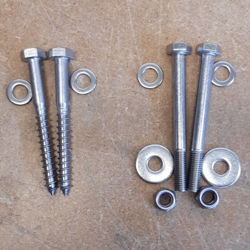 Tapbout of houtdraadbout rvs m8 0