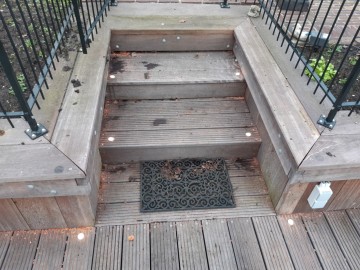 Trap verlichting   inbouwspotjes vlonder   de vecht   loenen