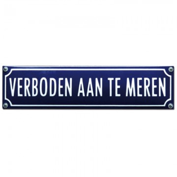 Verboden aan te meren