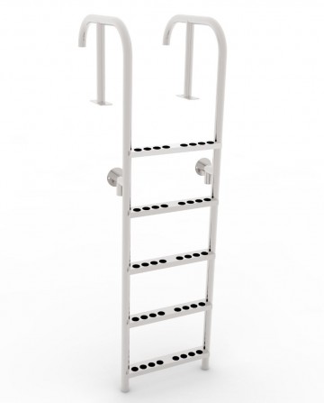 Zwemtrap steiger rvs316   verlichting   rvs   led   5 treden   gepolijst